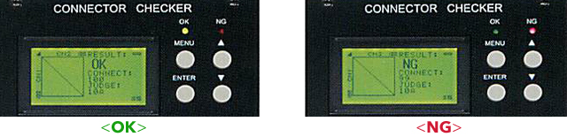 ストレート結線時の表示例